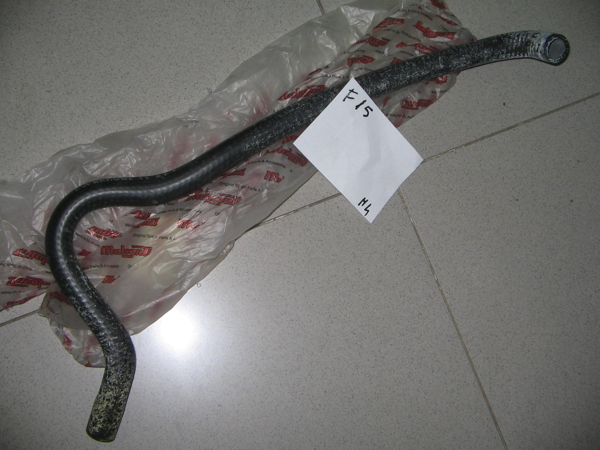 MALAGUTI F15 TUBO RITORNO IN GOMMA N.9076